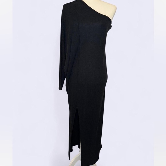 Free People Beach - Women’s Size Small - Black One Shoulder Maxi Dress - Picture 1 of 4